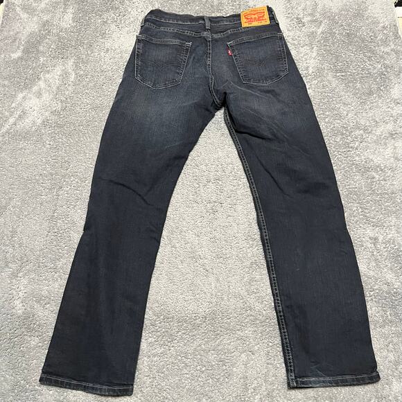 Levi's 505 Jeans Mens 33 x32 Straight Fit Blue Denim - Picture 4 of 11